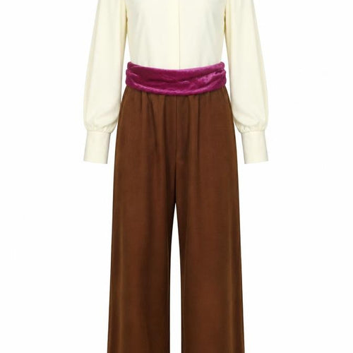 Creative Costuming & Designs Women Brown Jumpsuit Long Sleeve Size L