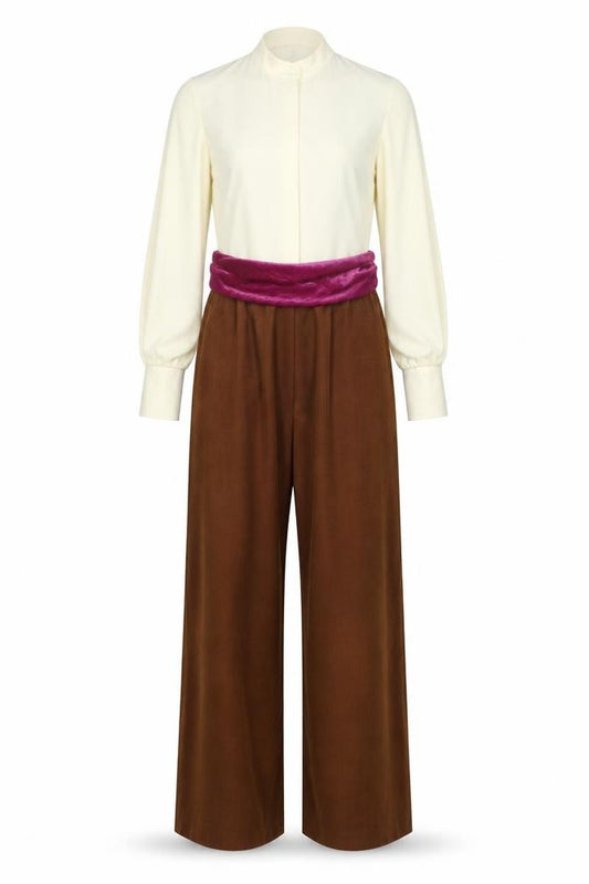 Creative Costuming & Designs Women Brown Jumpsuit Long Sleeve Size L