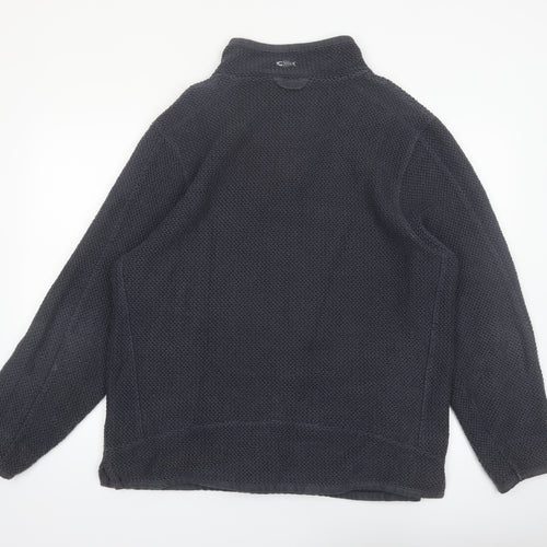 Weird Fish Men's Black XL 1/4 Zip Fleece Pullover Sweatshirt