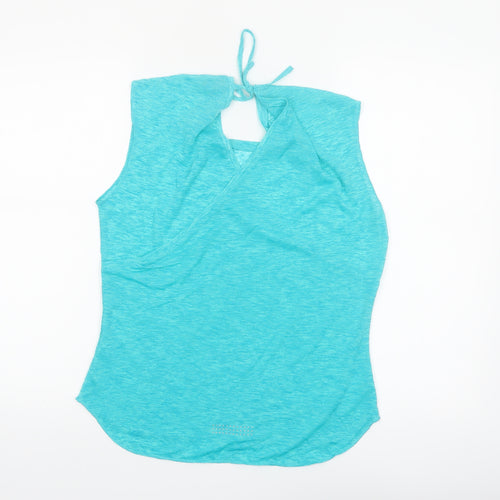 Adidas Women's Blue Climalite Halter Active Tank Top Size 10