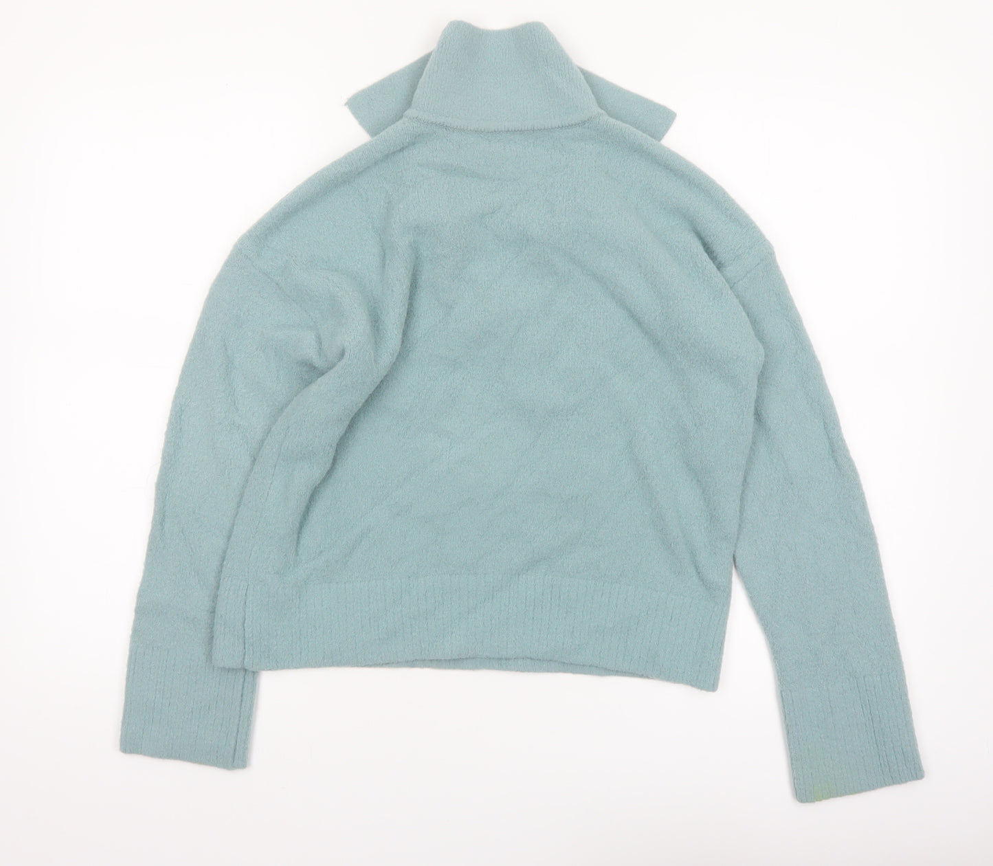 Lou & Grey Women's Green Collared Pullover Knit Jumper XS