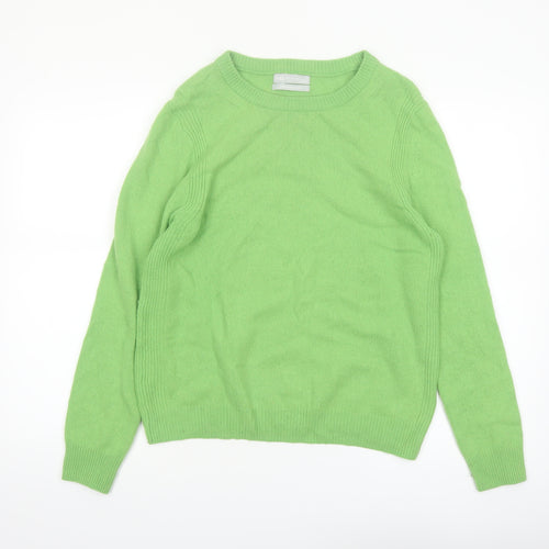 Marks and Spencer Womens Green Lambswool Rich Jumper Size 10