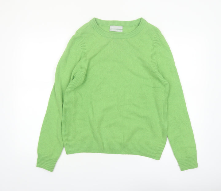 Marks and Spencer Womens Green Lambswool Rich Jumper Size 10