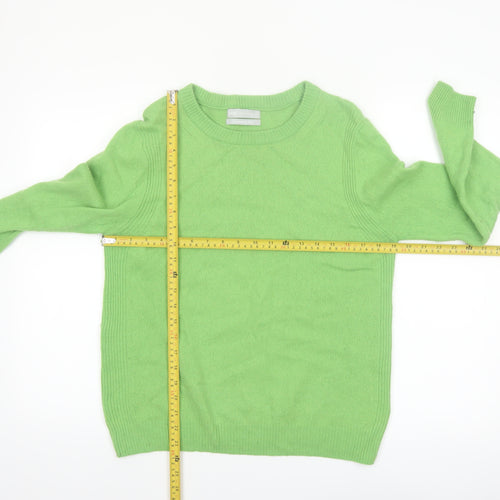 Marks and Spencer Womens Green Lambswool Rich Jumper Size 10