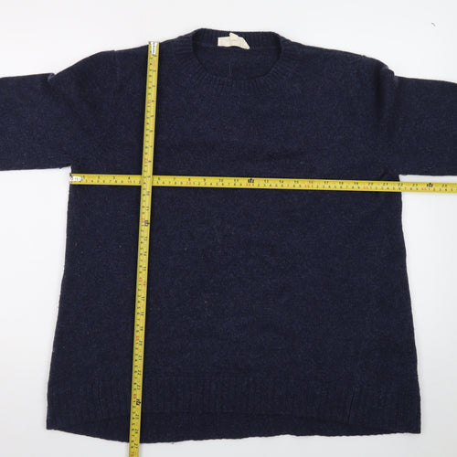 Seasalt Cornwall Women's Blue Wool Crew Neck Jumper UK 18