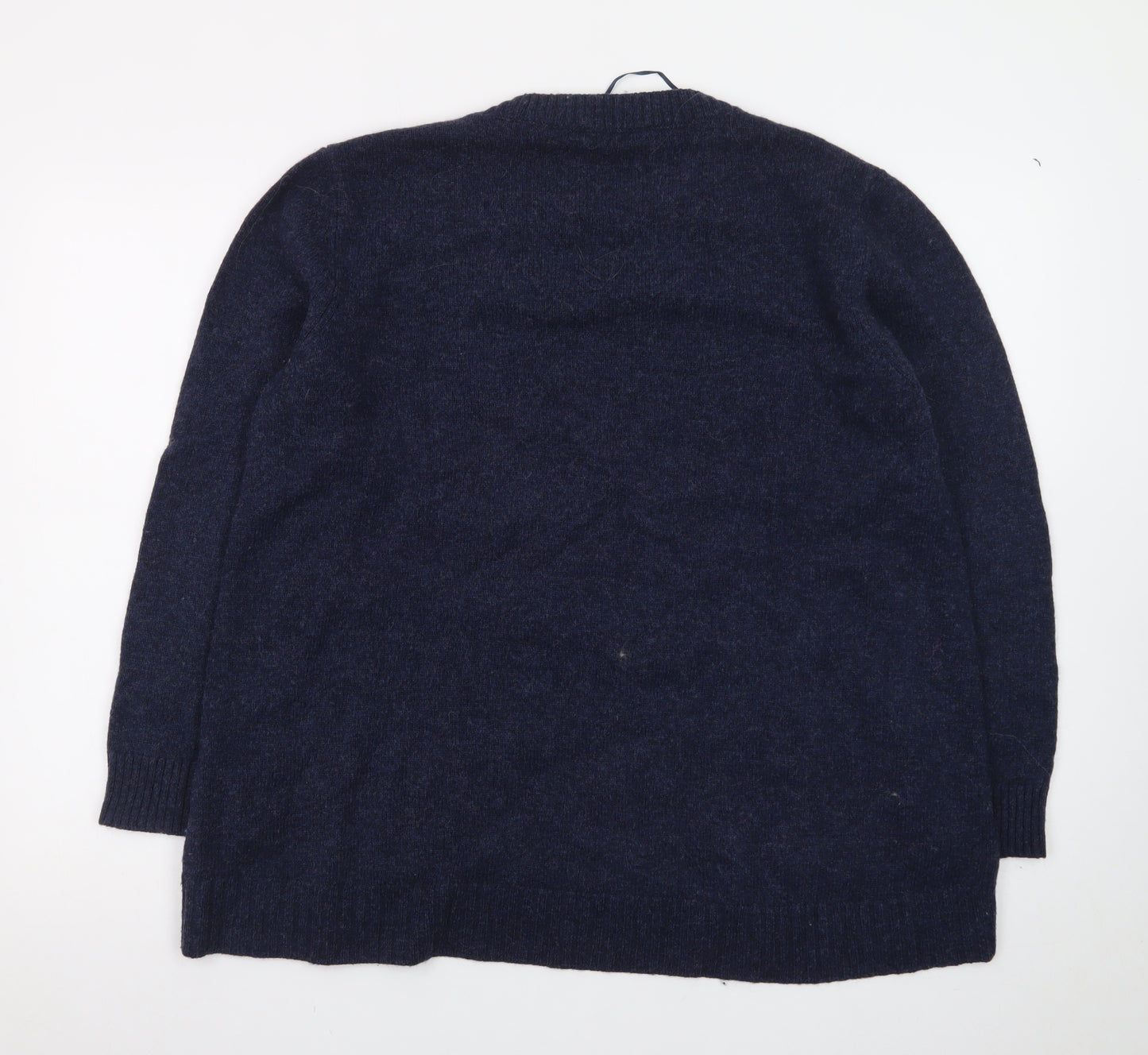 Seasalt Cornwall Women's Blue Wool Crew Neck Jumper UK 18