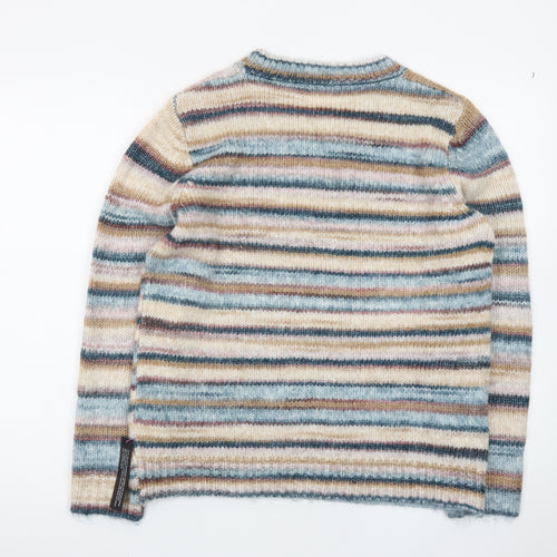 Roman Women’s Multicoloured Striped Crew Neck Long Sleeve Pullover Jumper Size 12