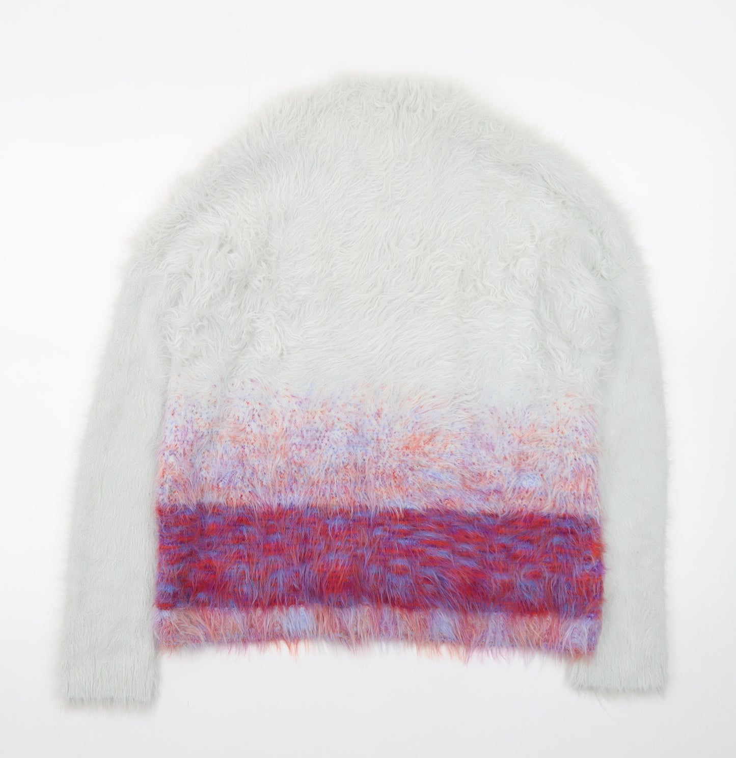Oliver Bonas Women’s Multicoloured Fluffy Knit Jumper Size 10