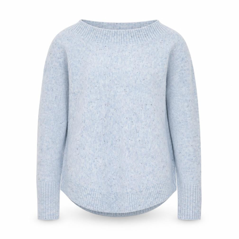 White Stuff Women’s Blue Wool Blend Jumper UK 6 Crew Neck Knit