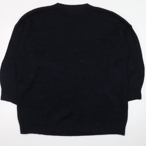 Next Women Black XL Sequin Star Pullover Jumper