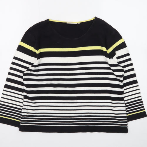 CC Petite Women's Multicoloured Striped Cotton Jumper M