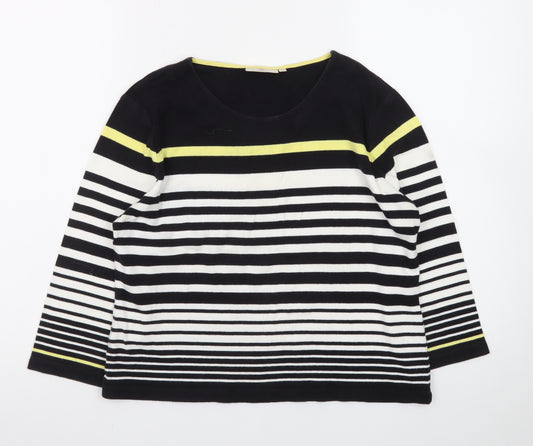 CC Petite Women's Multicoloured Striped Cotton Jumper M