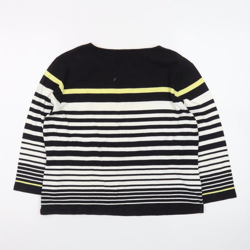 CC Petite Women's Multicoloured Striped Cotton Jumper M