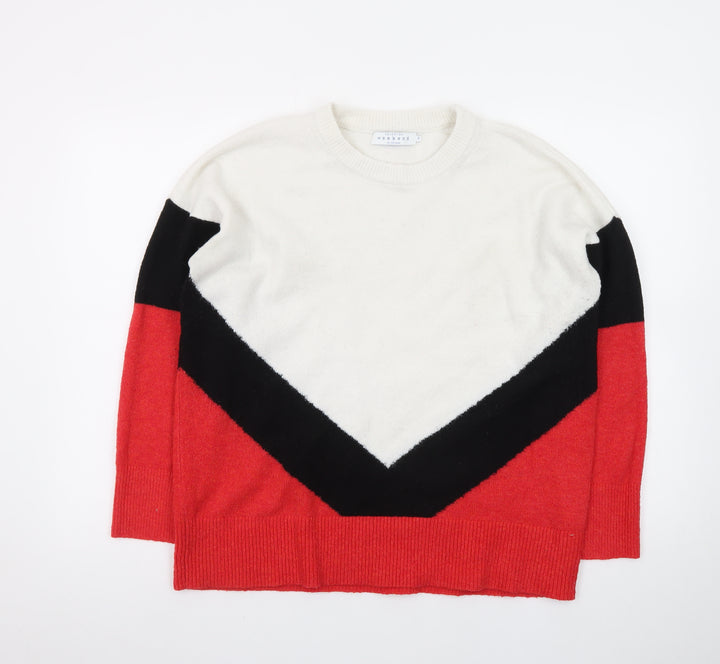 John Lewis Women’s Multicoloured Crew Neck Pullover Jumper Size 12