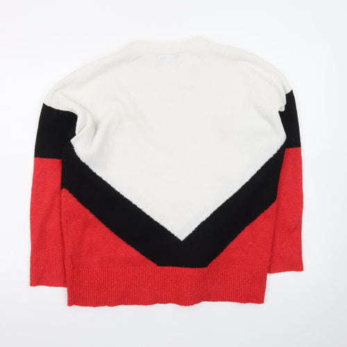 John Lewis Women’s Multicoloured Crew Neck Pullover Jumper Size 12