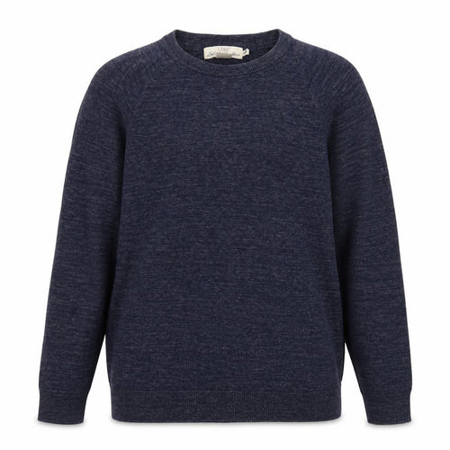 H&M L.O.G.G. Women Blue Cotton Crew Neck Pullover Jumper Size 14