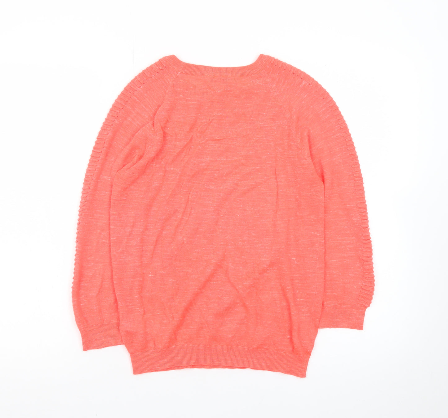 Whistles Women's Pink Crew Neck Long Sleeve Knit Jumper Size 10