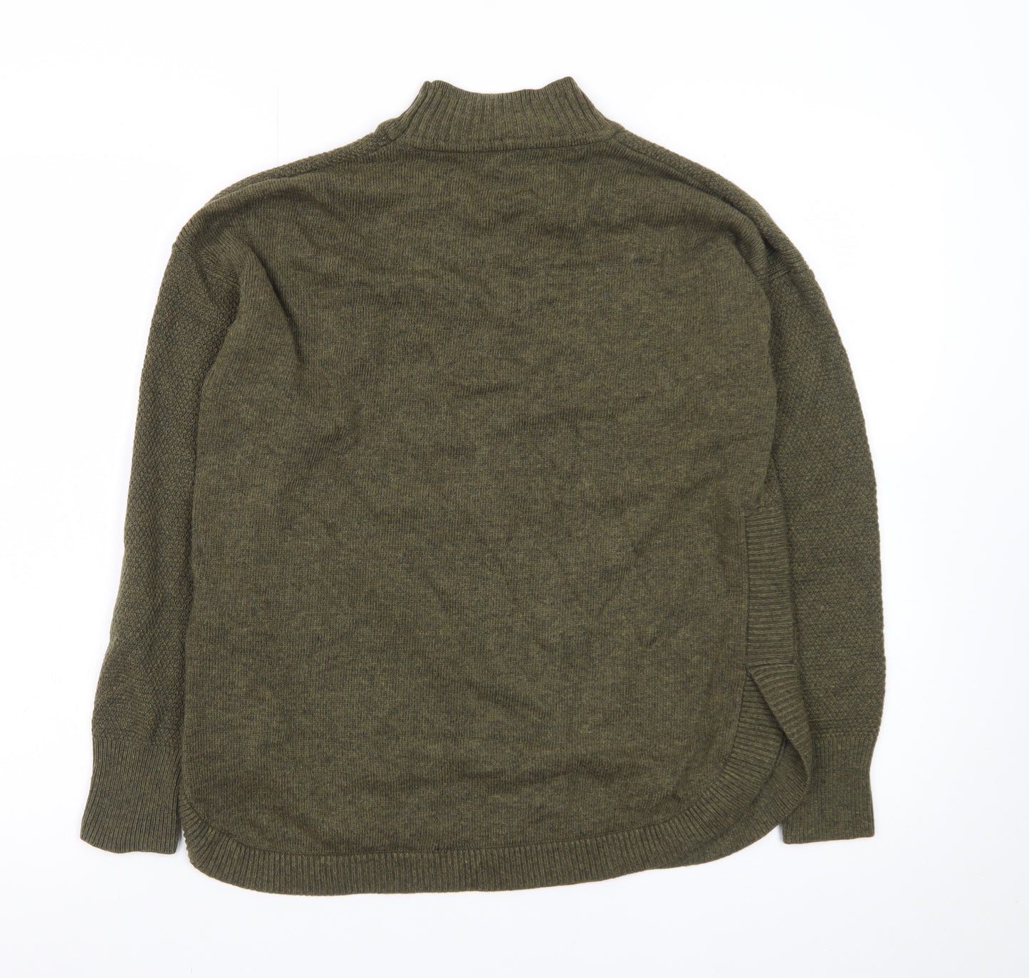 Warehouse Women's Green Mock Neck Long Sleeve Knit Jumper Size 8