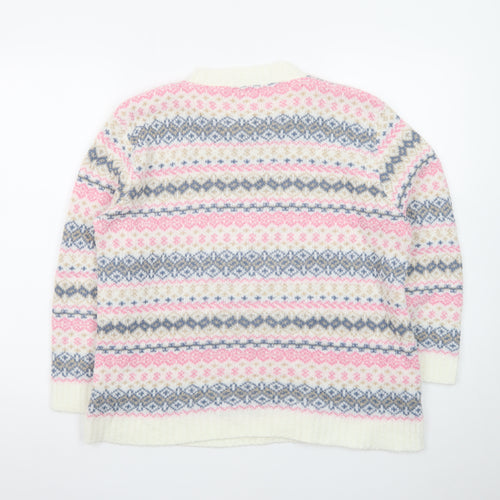 Lady Ice Women's Multicoloured Fair Isle Knit Jumper M