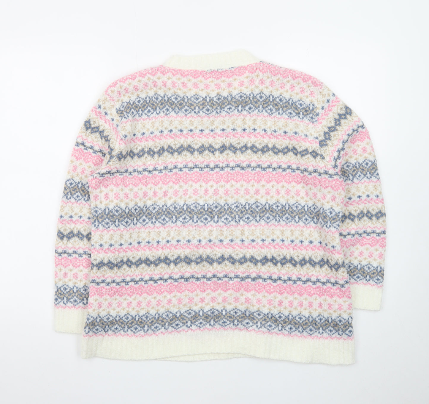 Lady Ice Women's Multicoloured Fair Isle Knit Jumper M