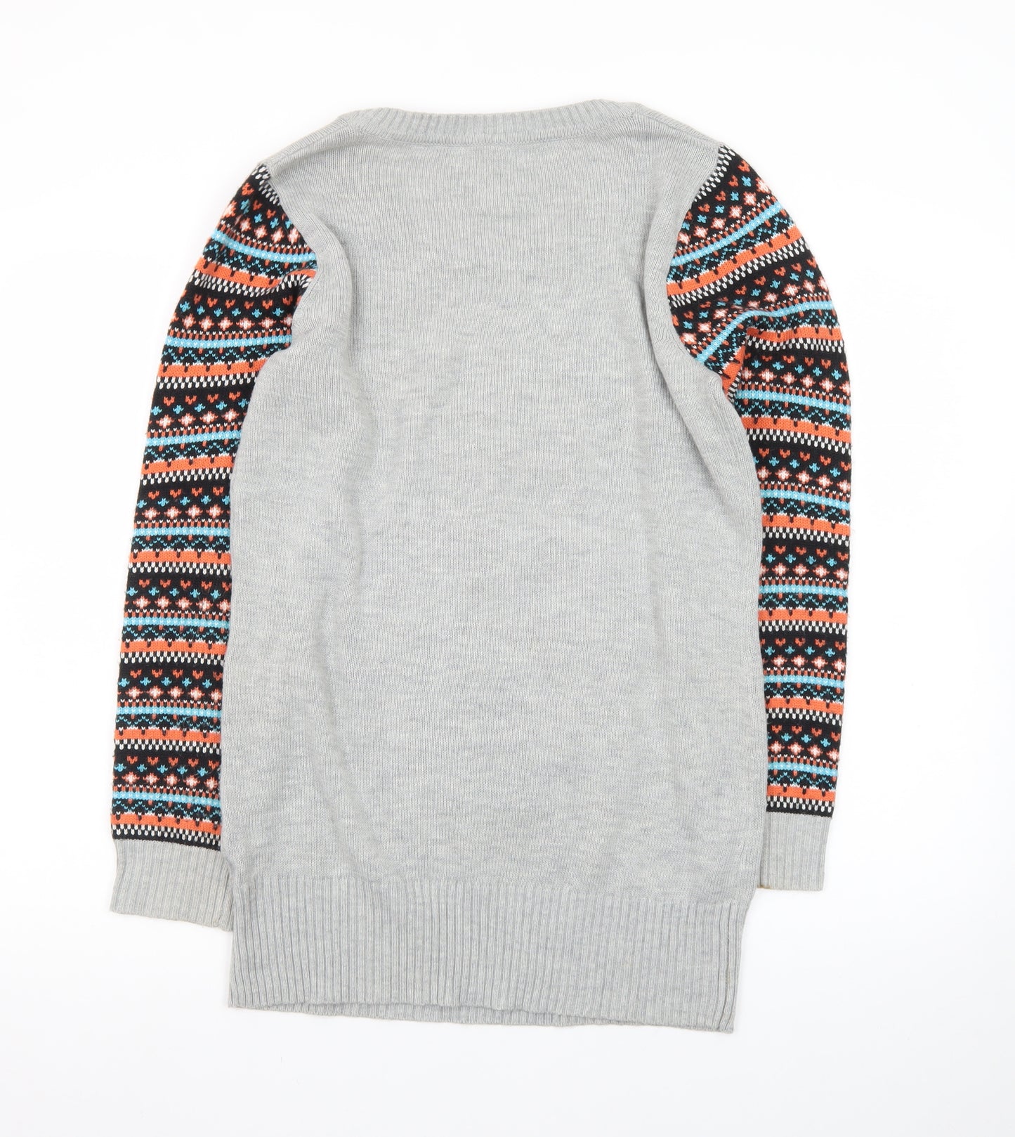 By Henry Holland Women’s Grey Penguin Fair Isle Jumper Size 10