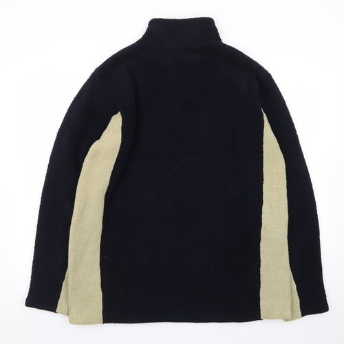 Burton Menswear Men's Blue Roll Neck Pullover Jumper Size L