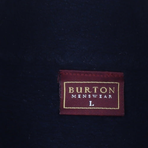 Burton Menswear Men's Blue Roll Neck Pullover Jumper Size L