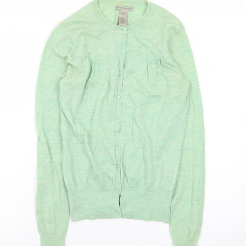 GAP Women’s Green Merino Wool Button-Up Cardigan M
