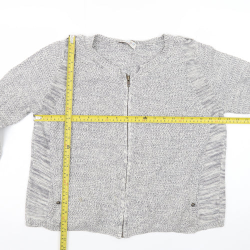 Marks and Spencer Women’s Grey Full Zip Knit Cardigan Size 12