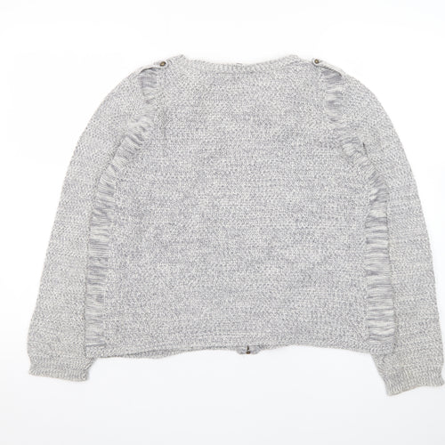 Marks and Spencer Women’s Grey Full Zip Knit Cardigan Size 12