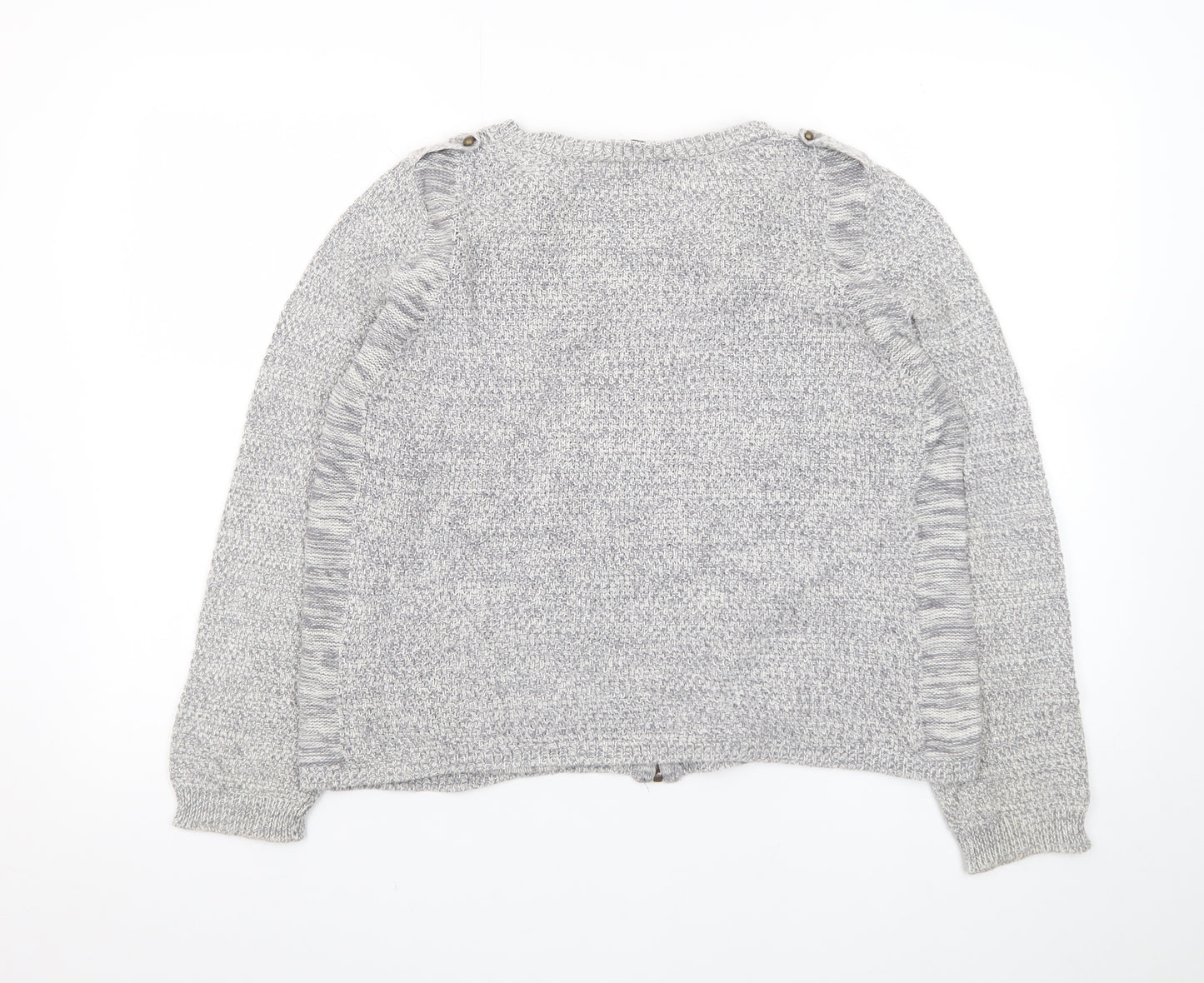 Marks and Spencer Women’s Grey Full Zip Knit Cardigan Size 12