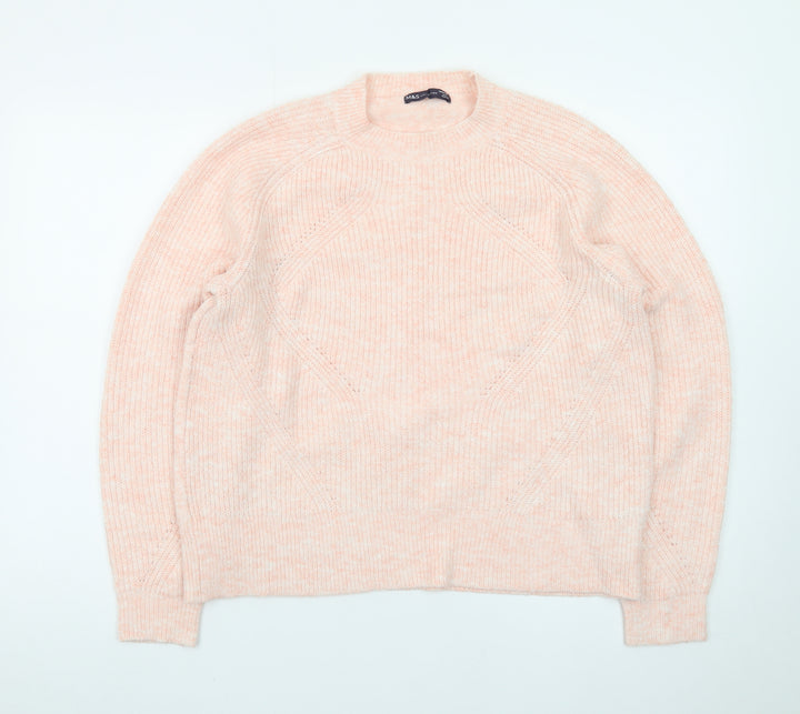Marks and Spencer Womens Pink Knit Pullover Jumper Medium