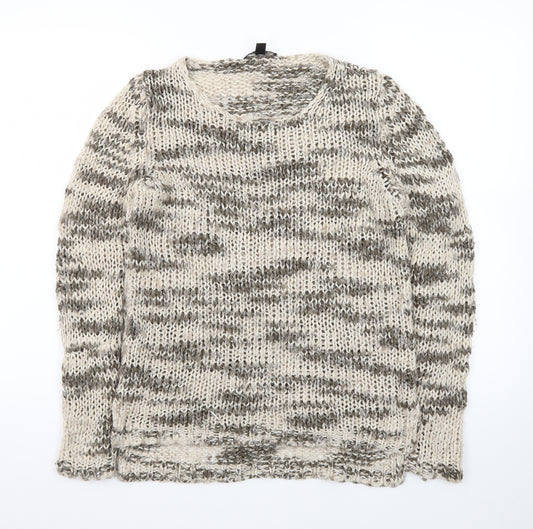 Mango Women's Multicoloured Chunky Knit Pullover Jumper Size 12