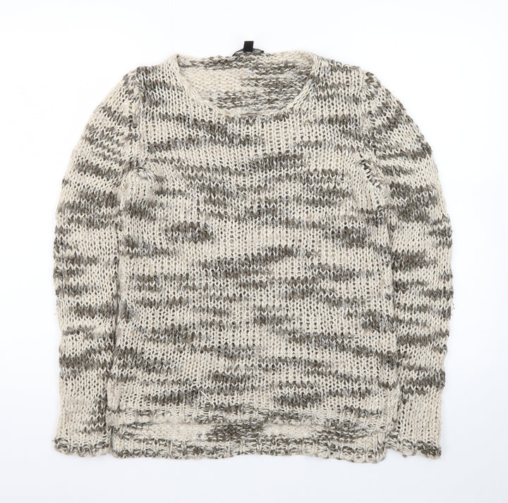 Mango Women's Multicoloured Chunky Knit Pullover Jumper Size 12