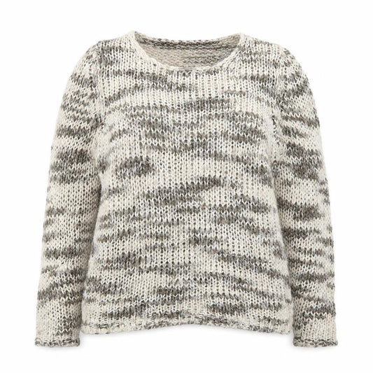 Front view of Mango Women's Multicoloured Chunky Knit jumper, size 12