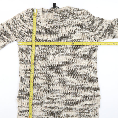 Mango Women's Multicoloured Chunky Knit Pullover Jumper Size 12