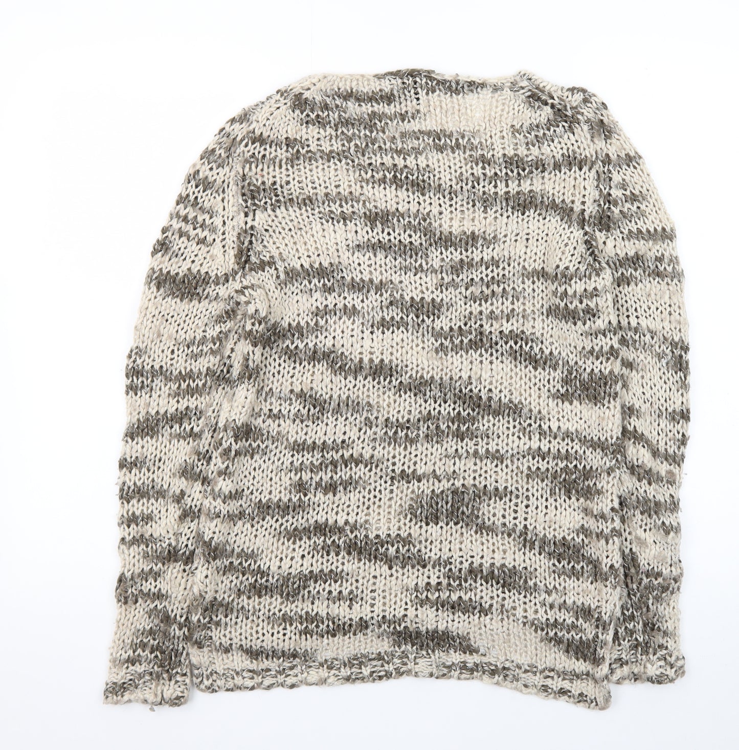 Mango Women's Multicoloured Chunky Knit Pullover Jumper Size 12