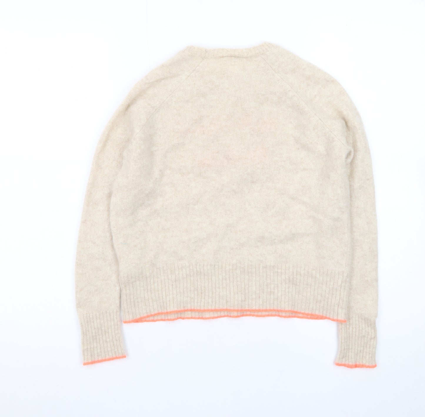 Golden Sun Women's Beige XS Cashmere Pullover Jumper Meet Me in Barbados