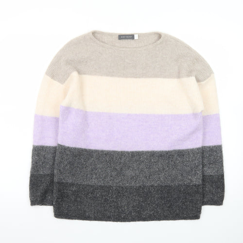 Mint Velvet Women's Multicoloured Striped Knit Pullover Jumper XS
