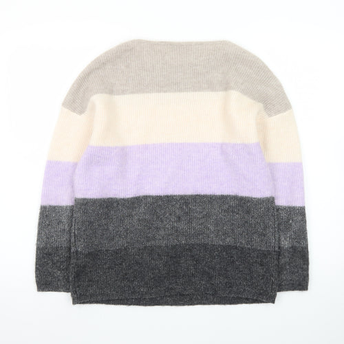 Mint Velvet Women's Multicoloured Striped Knit Pullover Jumper XS