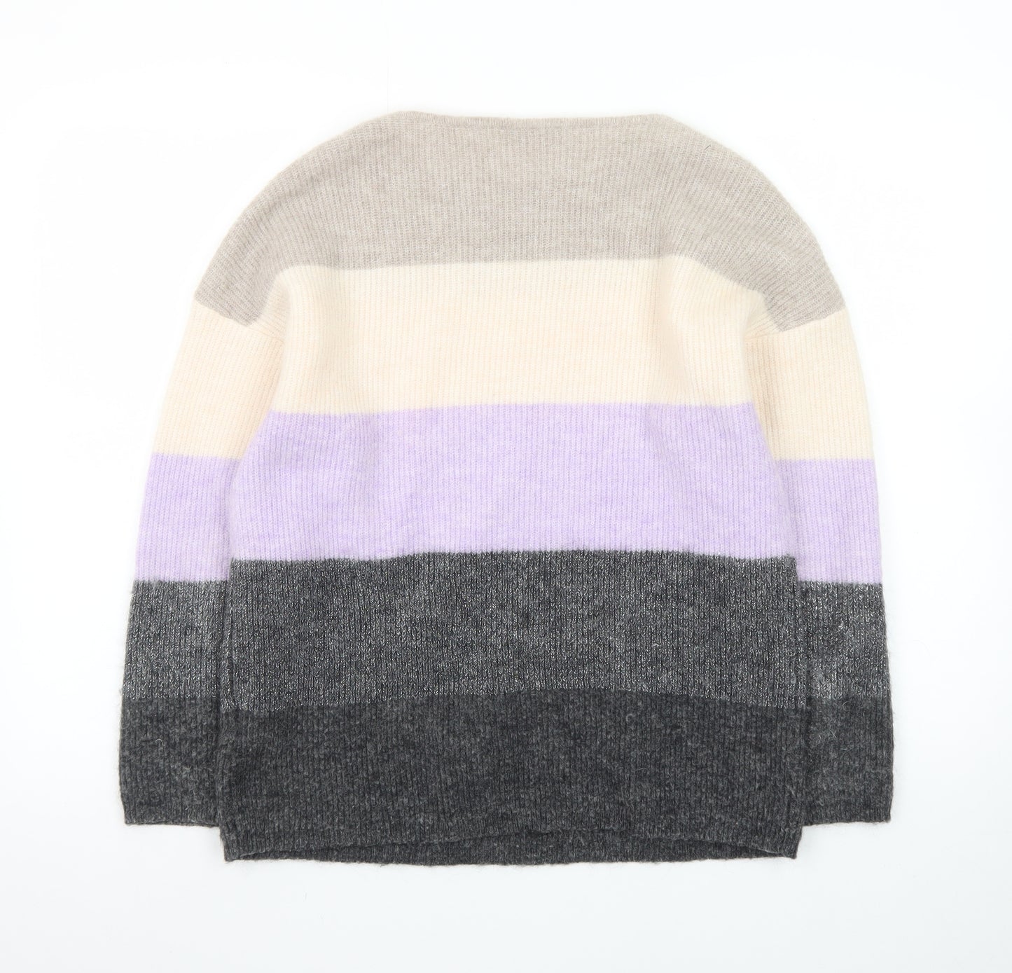 Mint Velvet Women's Multicoloured Striped Knit Pullover Jumper XS