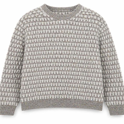 Marks and Spencer Women Grey Wool Blend Textured Knit Jumper UK 18
