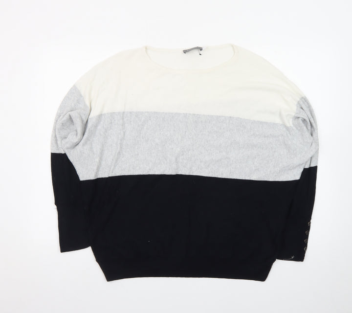 Mint Velvet Women's Multicoloured L Relaxed Knit Pullover Jumper