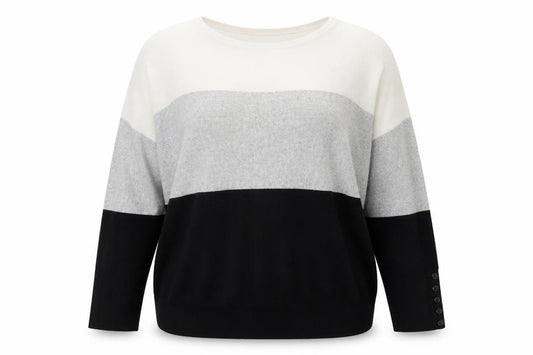 Front view of Mint Velvet Women's Multicoloured L Relaxed Knit jumper