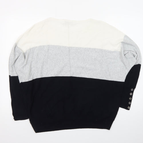Mint Velvet Women's Multicoloured L Relaxed Knit Pullover Jumper