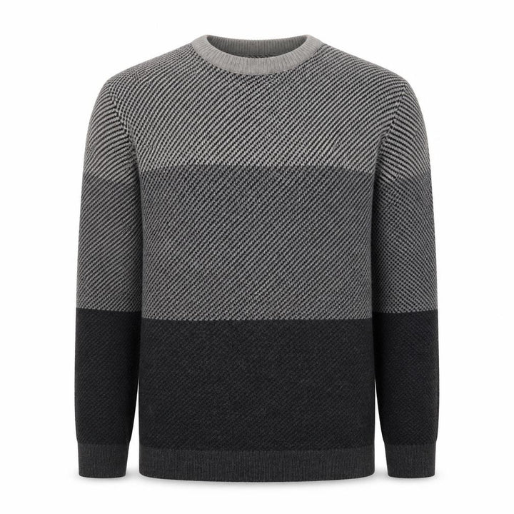 F&F Men’s Grey Cotton Blend Crew Neck Pullover Jumper Size L