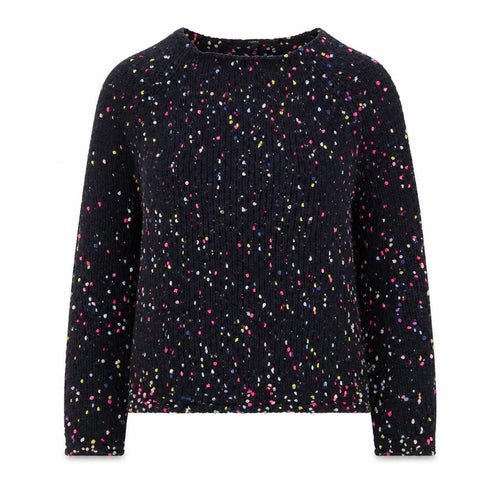 Next Womens Navy Multicoloured Knit Jumper XS Long Sleeve
