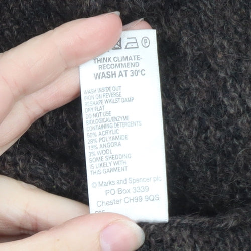 Marks and Spencer Women's Brown Collared Cardigan UK 14