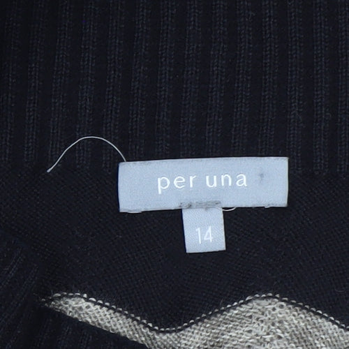 Marks and Spencer Per Una Women’s Black Size 14 A-Line Knit Skirt