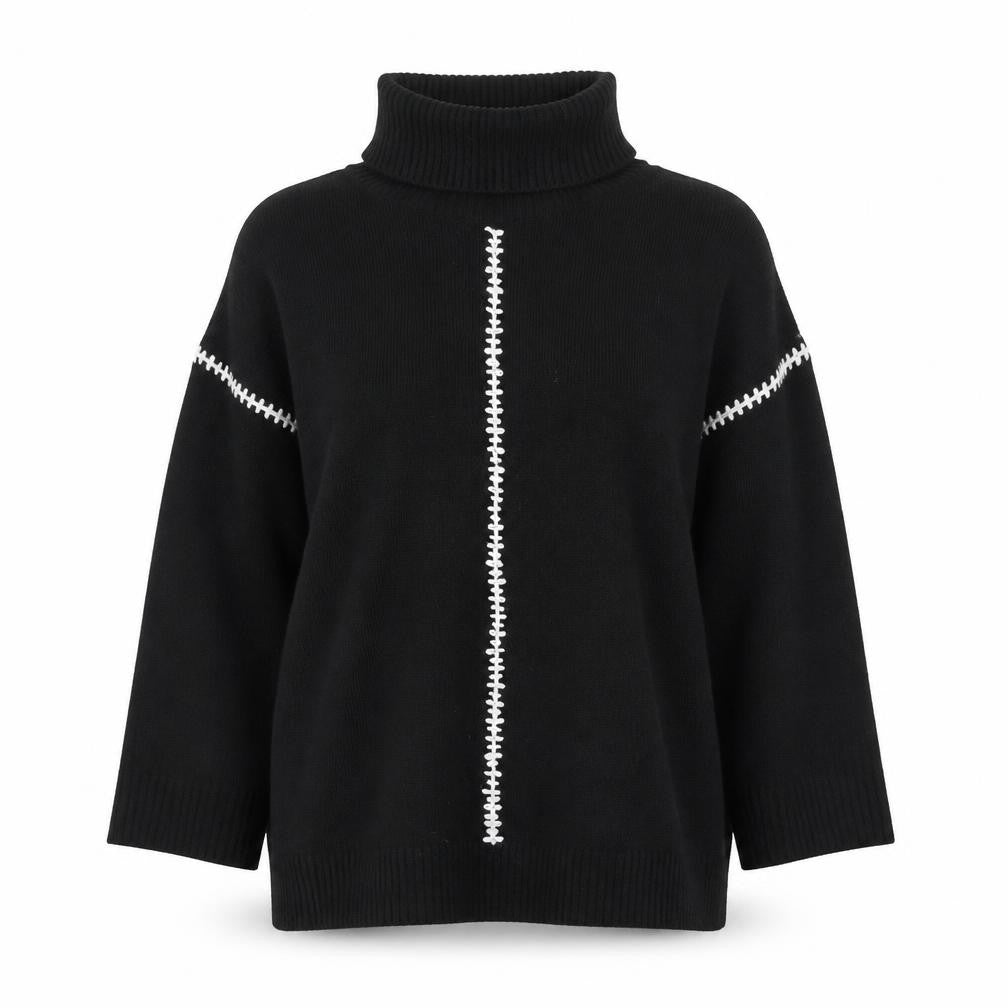 Wallis Womens Black Roll Neck Long Sleeve Jumper Size L